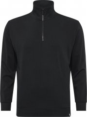 North Latitude Denim Half-Zip Sweatshirt Black TALL