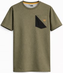 Motley Denim Milan Tričko Tmavé khaki