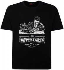 Espionage T426 Dapper Tailor Printed T-Shirt Black