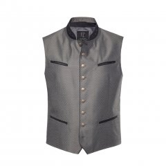 JP1880 Vest Traditional With Embroidery Silver