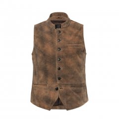 JP1880 Vest Traditional Cowhide Brown