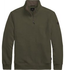 Double Outfitters MTOP-1163 Mikina s krátkým zipem Khaki