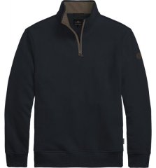 Double Outfitters MTOP-1163 Mikina s krátkým zipem Námořnická modrá
