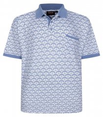 Espionage P231 Polokošile s geometrickým potiskem modrá/bílá