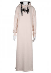 Nora Mikken MARI Maxi Hoodie Dress Light Pink