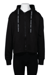 Nora Mikken GERTRUD Cropped Hoodie Black