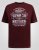 D555 Baldwin Grumpy Old Man Club Print Crew Neck T-shirt Burgundy/ Black Twist - Trička - Trička nadměrné velikosti - 2XL-14XL