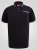 D555 Potts Jersey Polo With Jacquard Collar & Cuffs Černá - Polokošile - Polokošile 2XL-8XL - Trička s límečkem 2XL-8XL