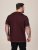 D555 Baldwin Grumpy Old Man Club Print Crew Neck T-shirt Burgundy/ Black Twist - Trička - Trička nadměrné velikosti - 2XL-14XL