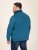 D555 Conway 1 1/4 Zip Neck Fleece Sweatshirt With Bear Logo Teal - Mikiny & mikiny s kapucí - Mikiny & Mikiny s kapucí 2XL-12XL