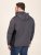 D555 Conrad Detachable Hood Bonded Fleece Zip Through Hoody TALL Námořnická modrá - TALL mikiny - TALL mikiny pro vysoké muže
