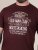 D555 Baldwin Grumpy Old Man Club Print Crew Neck T-shirt Burgundy/ Black Twist - Trička - Trička nadměrné velikosti - 2XL-14XL