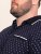 D555 Reid AOP Polo With Jacquard Collar, Pocket And Cuffs Námořnická modrá - Polokošile - Polokošile 2XL-8XL - Trička s límečkem 2XL-8XL