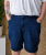 Kam Jeans Pepe Knitted Denim Shorts Random Mid Wash Blue - Šortky - Šortky Nadměrné Velikosti W40-W60