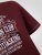 D555 Baldwin Grumpy Old Man Club Print Crew Neck T-shirt Burgundy/ Black Twist - Trička - Trička nadměrné velikosti - 2XL-14XL