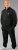 20 Nodi Mistral Tracksuit in Combed Fleece Cotton Black - Teplákové soupravy - Teplákové soupravy nadměrné velikosti
