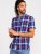 D555 Portland Check Button Down Collar S/S Shirt - Košile - Košile 2XL-10XL