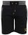 D555 Sutton Elasticated Waist Shorts With Embroidery Black - Tepláky & kraťasy - Tepláky a Teplákové Kraťasy 2XL-12XL