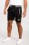 D555 Sutton Elasticated Waist Shorts With Embroidery Black - Tepláky & kraťasy - Tepláky a Teplákové Kraťasy 2XL-12XL