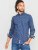 D555 Edmund AOP Shirt Navy - Košile - Košile 2XL-10XL