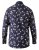 D555 Rooksey Floral Print Shirt Navy - Košile - Košile 2XL-10XL