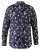 D555 Rooksey Floral Print Shirt Navy - Všechno oblečení - Pánské nadměrné velikosti