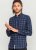 D555 Dovercourt Flannel Check Shirt Blue and Black - Košile - Košile 2XL-10XL
