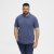 North Latitude Polo Blue Melange - Polokošile - Polokošile 2XL-8XL - Trička s límečkem 2XL-8XL