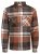 Jack & Jones Darren Flannel Overshirt hnědá - Košile - Košile 2XL-10XL