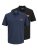 Jack & Jones Rush polokošile 2 ks černá/námořnická modrá - Polokošile - Polokošile 2XL-8XL - Trička s límečkem 2XL-8XL