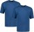 Adamo Marlon Comfort fit 2-pack T-shirt Denim Blue - Trička - Trička nadměrné velikosti - 2XL-14XL