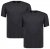 Adamo 129420 Tričko 2 ks Tmavě šedý melír - Trička - Trička nadměrné velikosti - 2XL-14XL