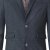 D555 Terry Checked Overcoat Charcoal - Bundy - Bundy Nadměrné Velikosti - 2XL-8XL