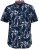 D555 FINLEY Hawaiian AO Print Shirt Navy - Košile - Košile 2XL-10XL