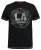 D555 BENNY LA Camo Printed Crew Neck T-Shirt Black - Trička - Trička nadměrné velikosti - 2XL-14XL