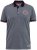 D555 KEMSTON Birds Eye Pique Polo Navy/White - Polokošile - Polokošile 2XL-8XL - Trička s límečkem 2XL-8XL