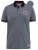 D555 KEMSTON Birds Eye Pique Polo Navy/White - Polokošile - Polokošile 2XL-8XL - Trička s límečkem 2XL-8XL