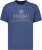 Adamo Sandro Regular fit Slub effect T-shirt Indigo Blue - Trička - Trička nadměrné velikosti - 2XL-14XL