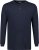 Adamo Sven Regular fit Serafino Long sleeve T-shirt Navy - Trička - Trička nadměrné velikosti - 2XL-14XL