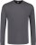 Adamo Floyd Comfort fit Long sleeve T-shirt Charcoal - Trička - Trička nadměrné velikosti - 2XL-14XL