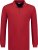 Adamo Peter Comfort fit Long sleeve Polo Red - Polokošile - Polokošile 2XL-8XL - Trička s límečkem 2XL-8XL