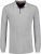 Adamo Peter Comfort fit Long sleeve Polo Grey - Polokošile - Polokošile 2XL-8XL - Trička s límečkem 2XL-8XL