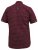 D555 DUNSTABLE S/S Micro AO Print Shirt Burgundy - Košile - Košile 2XL-10XL