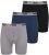 Duke Driver Boxershorts Black, Grey, Navy 3-Pack - Spodní prádlo - Spodní Prádlo Nadměrné Velikosti 2XL-8XL