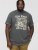 D555 BENNETT Dune Kings Buggy Printed Crew Neck T-Shirt Khaki - Trička - Trička nadměrné velikosti - 2XL-14XL