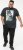 D555 MARTIN Official Batman Printed T-Shirt Washed Black - Trička - Trička nadměrné velikosti - 2XL-14XL