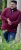 D555 HIRALDO Quarter Neck Pique Fleece Sweatshirt With Chest Embroidery Red - Mikiny & mikiny s kapucí - Mikiny & Mikiny s kapucí 2XL-12XL
