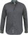 D555 KEATON Micro AOP Long Sleeve Shirt With Concealed Button Down Collar Grey - Košile - Košile 2XL-10XL
