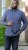 D555 KEATON Micro AOP Long Sleeve Shirt With Concealed Button Down Collar Grey - Košile - Košile 2XL-10XL