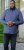 D555 KEATON Micro AOP Long Sleeve Shirt With Concealed Button Down Collar Grey - Košile - Košile 2XL-10XL